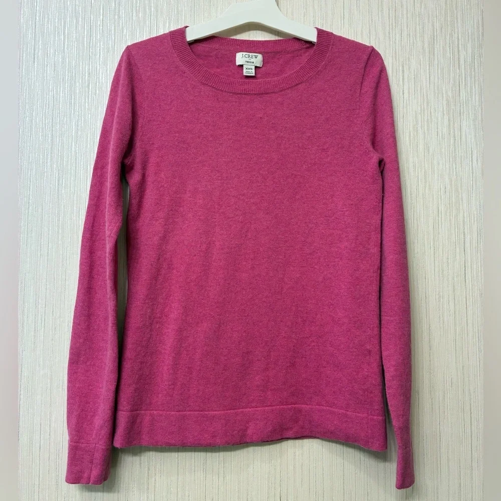J. Crew cotton wool blend Teddie sweater, small‎ Pink